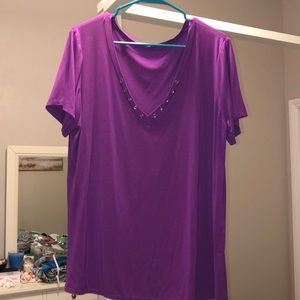 Purple tee